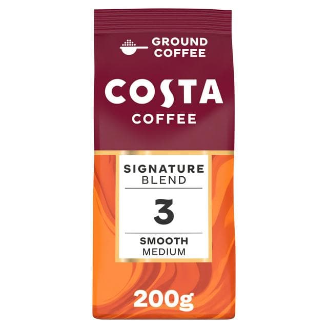 Costa Coffee Mocha Italia Signature Blend Ground for Cafetiere & Filter 200g - gallery image 1