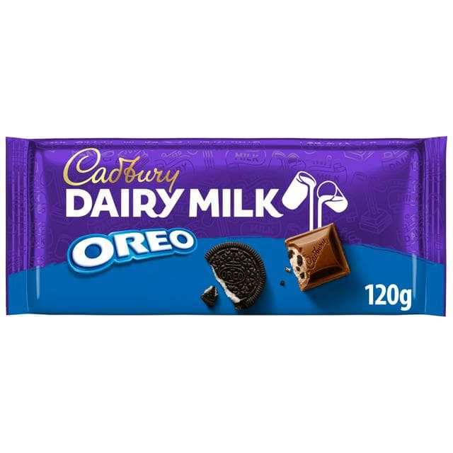 Cadbury Dairy Milk Oreo Cookies Chocolate Bar 120g - gallery image 1