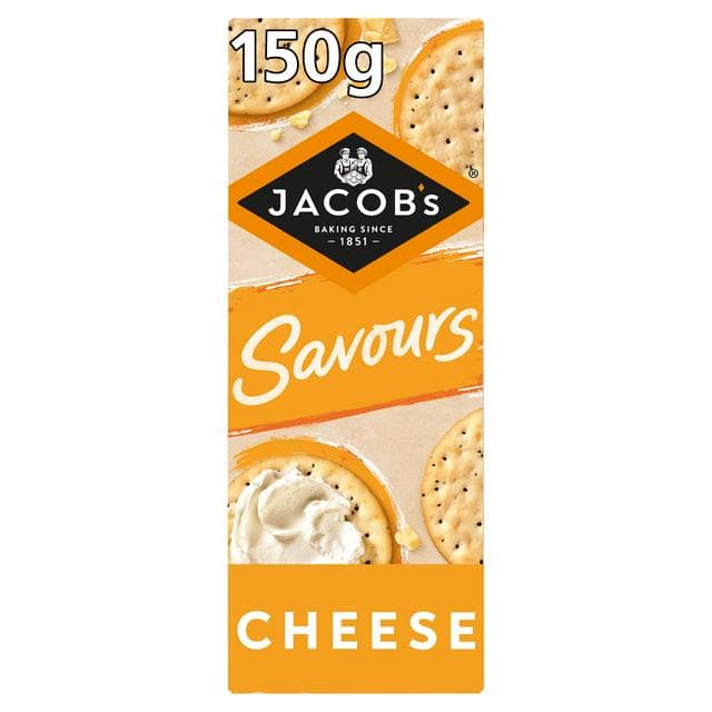 Jacob's Savours Cheese Thins Crackers 150g - gallery image 1