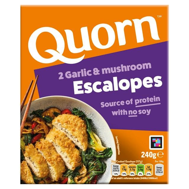 Quorn Vegetarian Garlic & Mushroom Escalope x2 240g - gallery image 1