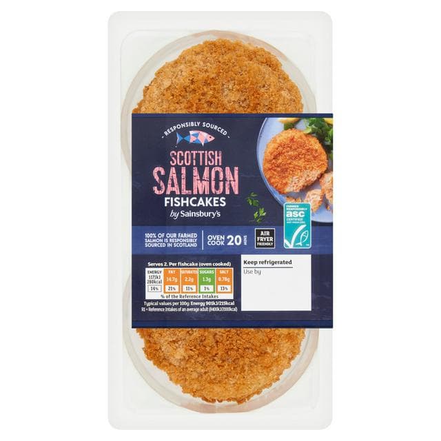 Sainsbury's Fishcakes Scottish Salmon x2 270g - gallery image 1