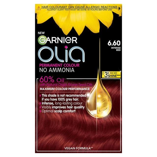 Garnier Olia Bold Permanent No Ammonia Hair Dye Intense Red 6.60 - gallery image 1