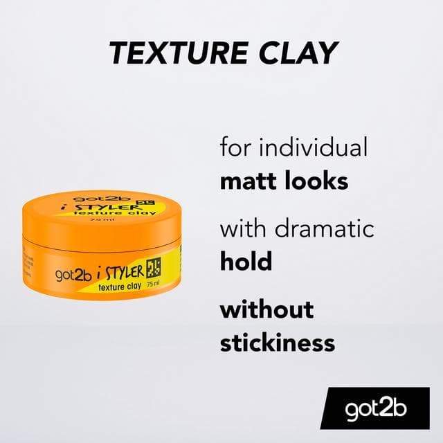 Got2b 75ml iStylers Texture Hair Styling Clay - gallery image 2