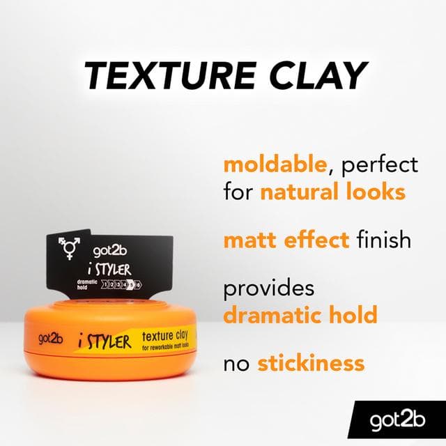 Got2b 75ml iStylers Texture Hair Styling Clay - gallery image 2