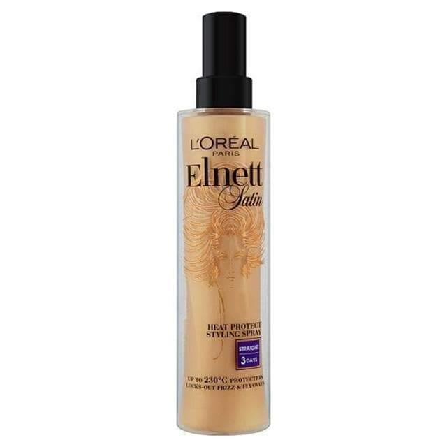 L'Oreal Elnett Heat Protect Straight Hairspray 170ml - gallery image 1