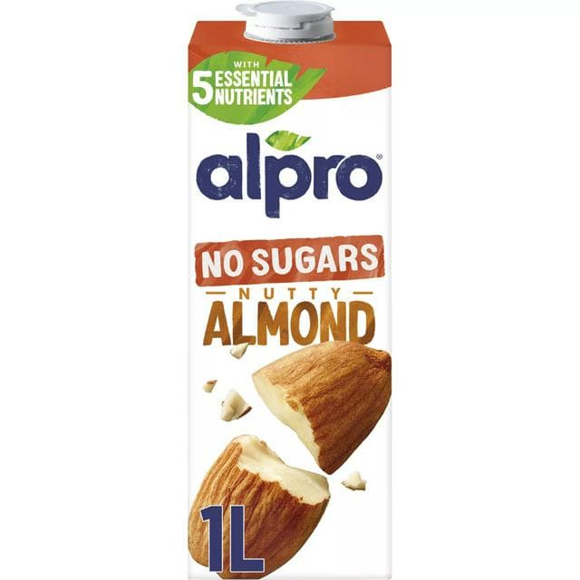 Alpro 1L Almond No Sugar Long Life Dairy Free Drink - gallery image 1