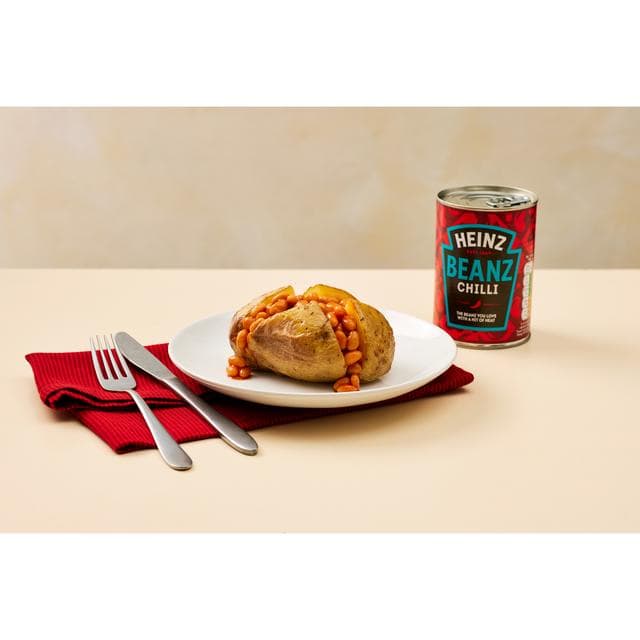 Heinz Baked Beans Fiery Chilli 390g - gallery image 5