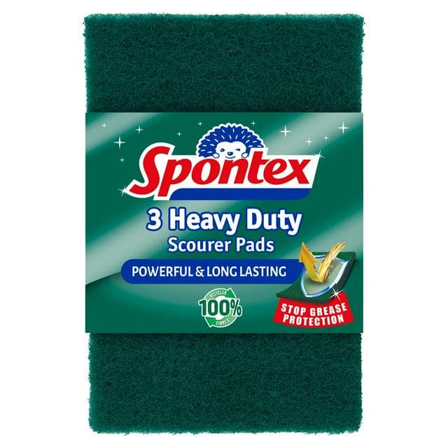 Spontex Heavy Duty Scouring Pads x3 - gallery image 1