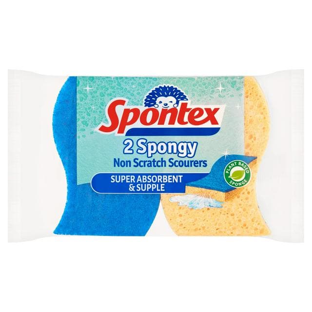 Spontex Non Scratch Super Absorbent Scourer x2 - gallery image 1