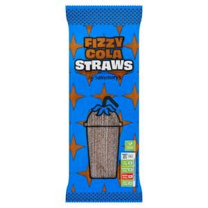Sainsbury's Fizzy Cola Straw Sweets 70g