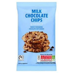 Sainsbury's Milk Chocolate Chips 100g