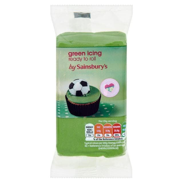 Sainsbury's Ready to Roll Green Icing 250g - gallery image 1