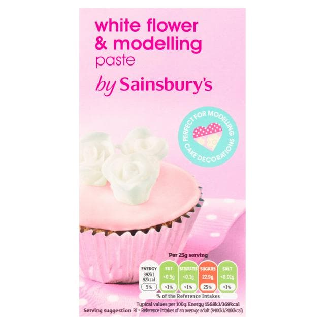 Sainsbury's White Flower & Modelling Icing 250g - gallery image 1