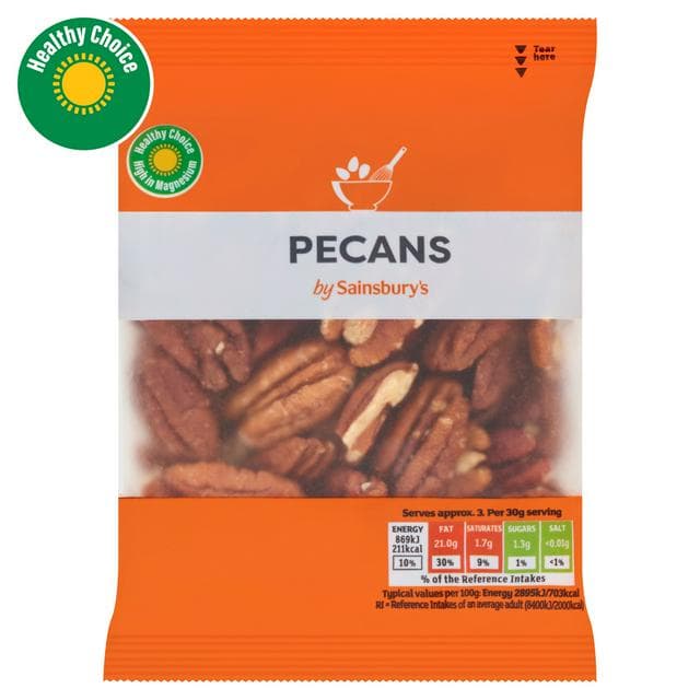 Sainsbury's Mammoth Pecans 100g - gallery image 1