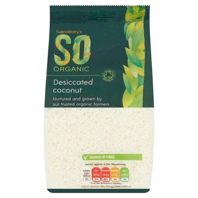 Sainsbury's Desiccated Coconut, SO Organic 200g - gallery image 1