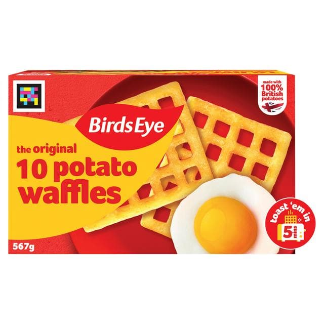Birds Eye Potato Waffles x10 567g - gallery image 1