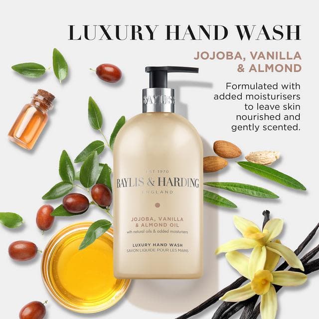 Baylis & Harding Signature Jojoba, Vanilla & Almond Oil Hand Wash 500ml - gallery image 3