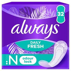 Always Dailies Fresh & Protect Panty Liners Normal x32