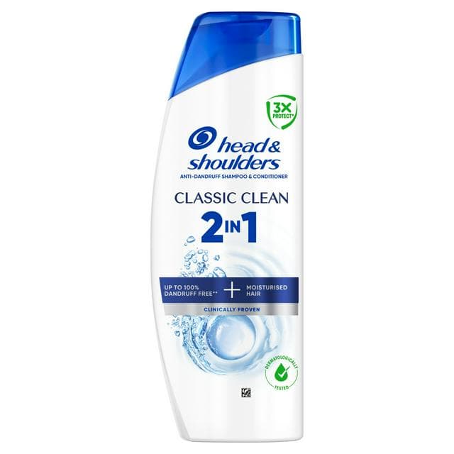 Head & Shoulders Classic Clean Anti-Dandruff 2 in 1 Shampoo 250ml - gallery image 1