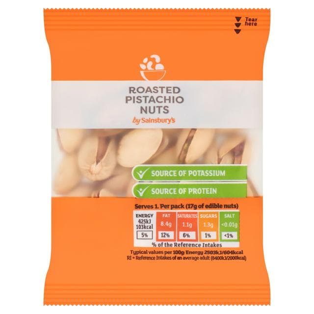 Sainsbury's Pistachio Nuts 35g - gallery image 1