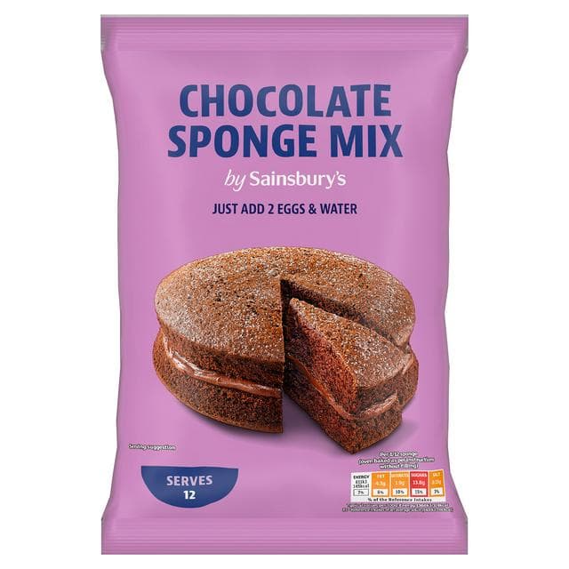 Sainsbury's Chocolate Sponge Mix 400g - gallery image 1