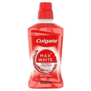Colgate Max White Expert Teeth Whitening Mouthwash Alcohol Free 500ml