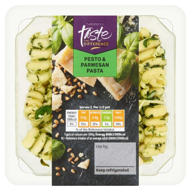Sainsbury's Pesto & Parmesan Pasta, Taste The Difference 185g - gallery image 1