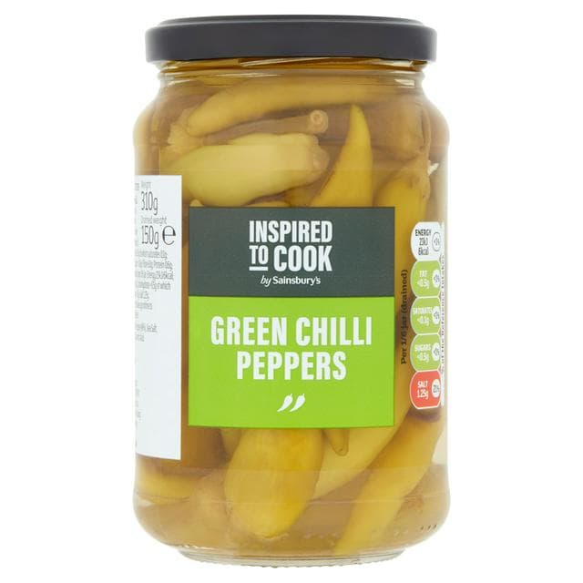 Sainsbury's Green Chilli Peppers, Inspired to Cook 310g (150g*) - gallery image 1