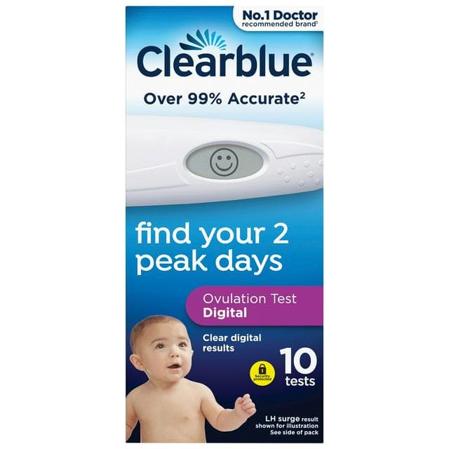 Clearblue Digital Ovulation Test Kit (OPK) x10 - gallery image 1