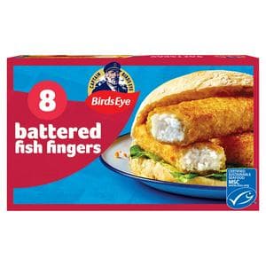 Birds Eye 8 x Crispy Battered Fish Fingers 224g