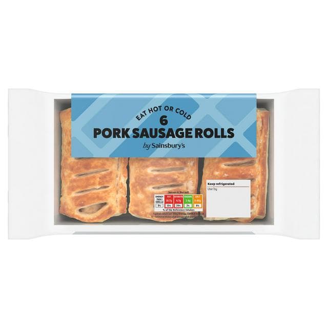 Sainsbury's Sausage Rolls x6 360g - gallery image 1