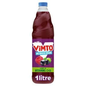 Vimto Original Real Fruit Squash Blackcurrant Grape & Raspberry No Added Sugar 1L