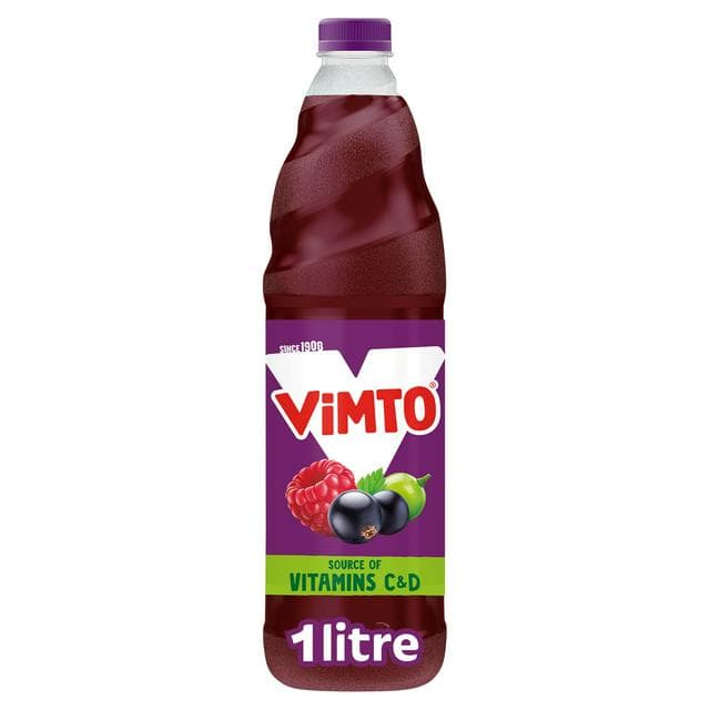 Vimto Original Real Fruit Squash Blackcurrant Grape & Raspberry 1L - gallery image 1