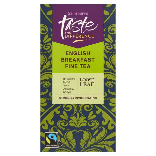 Sainsbury's Fairtrade English Breakfast Fine Tea Loose Leaf, Taste the Difference 125g - gallery image 1