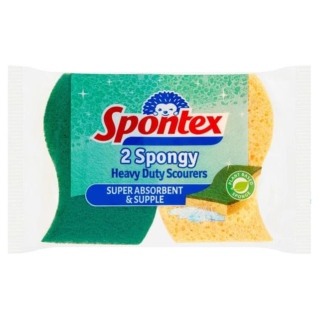 Spontex Heavy Duty Cellulose Scourer x2 - gallery image 1