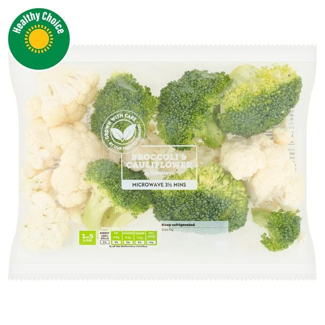 Sainsbury's Broccoli & Cauliflower Florets 240g - gallery image 1