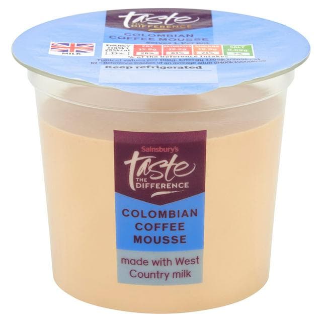 Sainsbury's Colombian Coffee Mousse, Taste the Difference 100g - gallery image 1