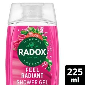 Radox Feel Radiant Shower Gel Strawberry & Raspberry Body Wash 225ml