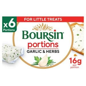 Boursin Garlic & Herb French Cheese Portions x6 96g