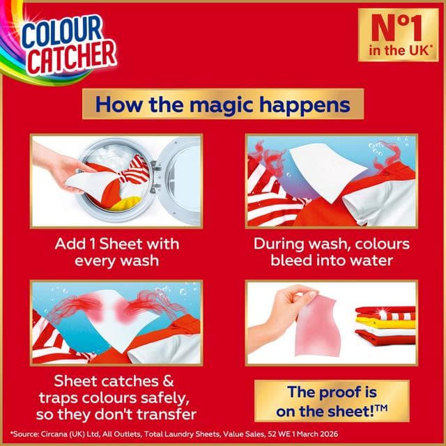 Dylon Colour Catcher Protection Laundry Sheets x40 - gallery image 5