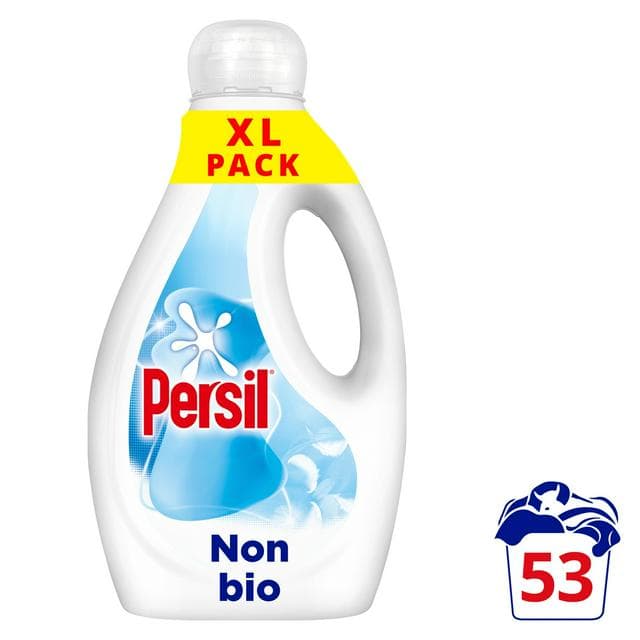 Persil Non Bio 53 Washes Laundry Washing Liquid Detergent 1.43L - gallery image 1