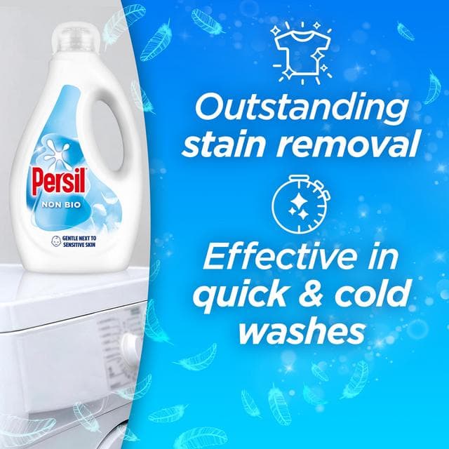 Persil Non Bio 53 Washes Laundry Washing Liquid Detergent 1.43L - gallery image 4