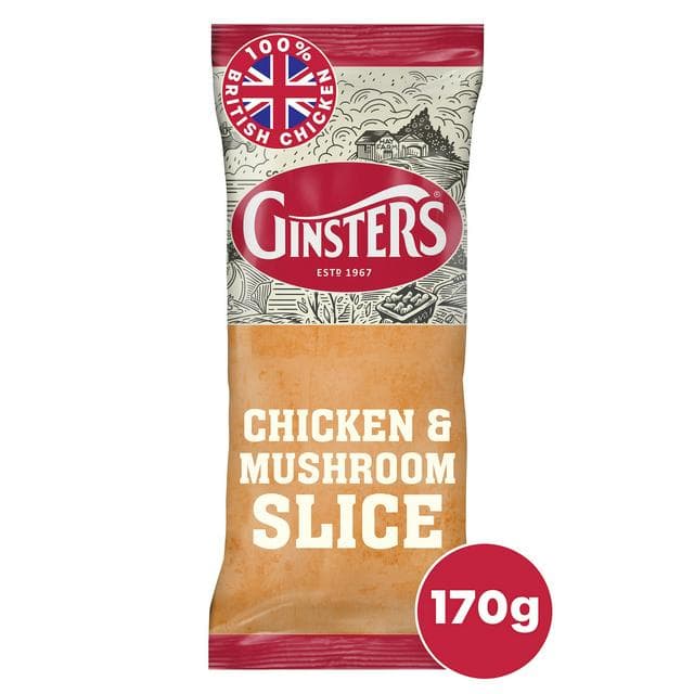 Ginsters Chicken & Mushroom Slice 170g - gallery image 1