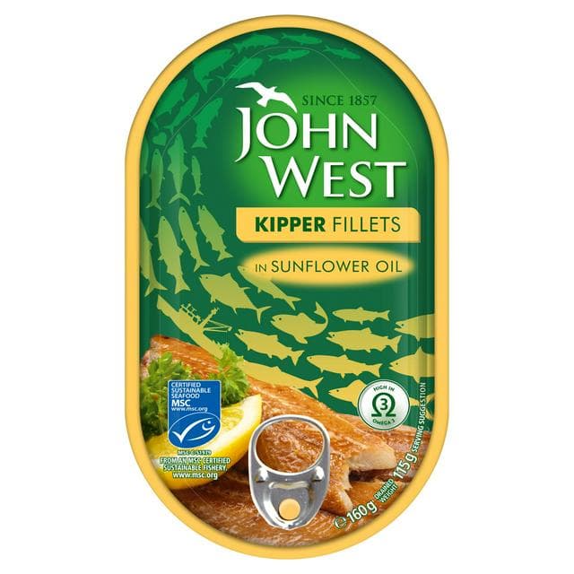 John West Kipper Fillets Oil 145g - gallery image 1