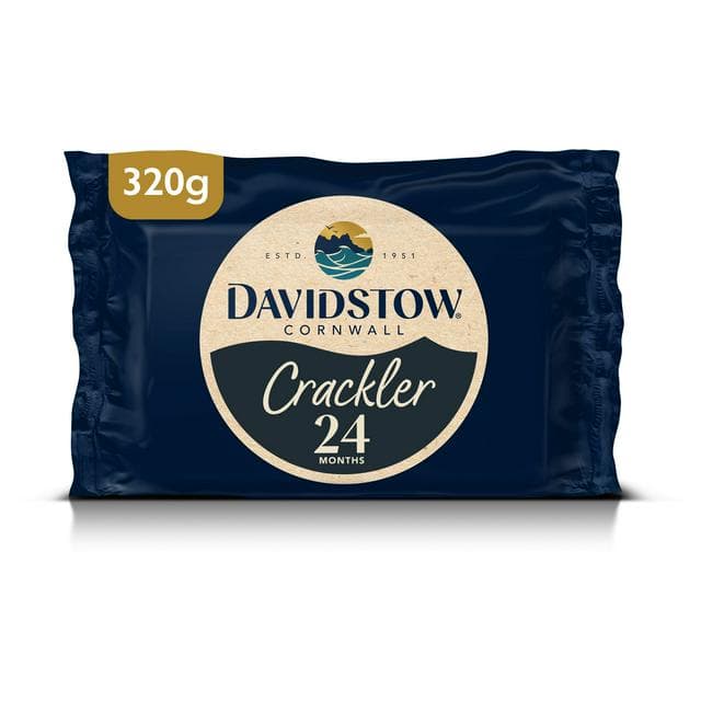 Davidstow Crackler Cornish Extra Mature Cheddar Cheese 320g - gallery image 1