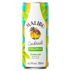 Malibu Coconut Rum & Pineapple Pre-Mixed Can 250ml