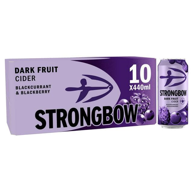 Strongbow Dark Fruit Cider Cans 10 x 440ml - gallery image 1