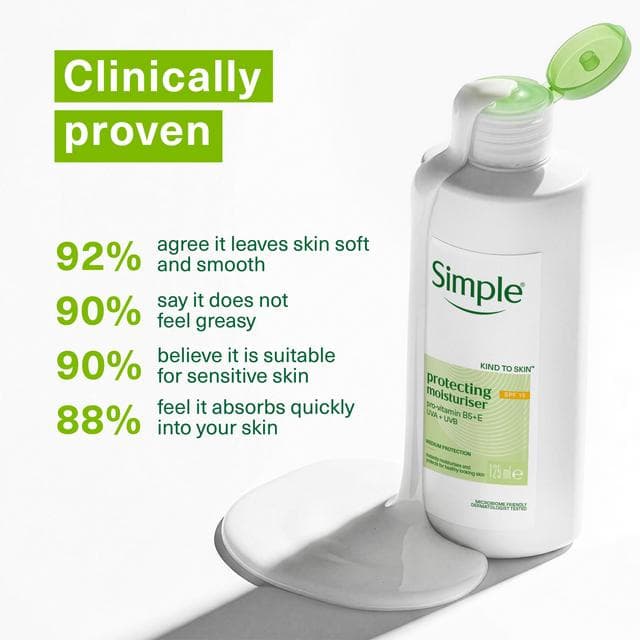 Simple Kind to Skin Protecting Light Face Moisturiser SPF15 125 ml - gallery image 3