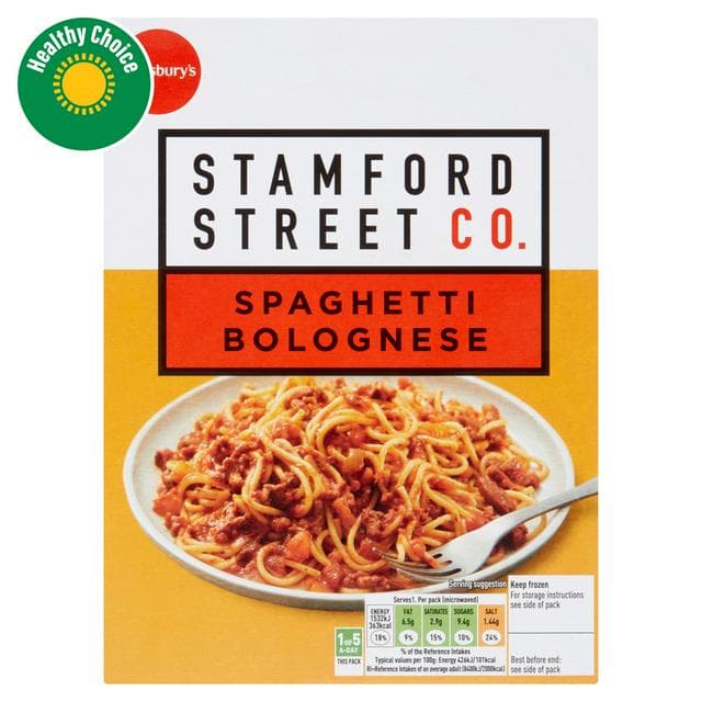 Stamford Street Co. Spaghetti Bolognese Ready Meal For 1 400g - gallery image 1