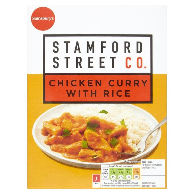 Stamford Street Co. Chicken Curry with Rice Ready Meal For 1 400g - gallery image 1